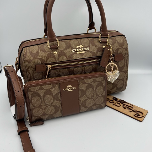 Coach Rowan Satchel And Matching Wallet - Picture 4 of 12